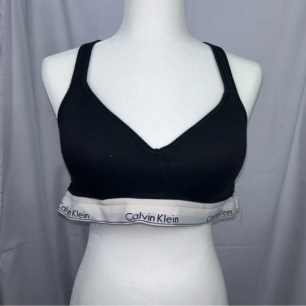 Calvin Klein Bralette Modern Molded Cups Pad Crisscross Adjustable Straps Bra XL